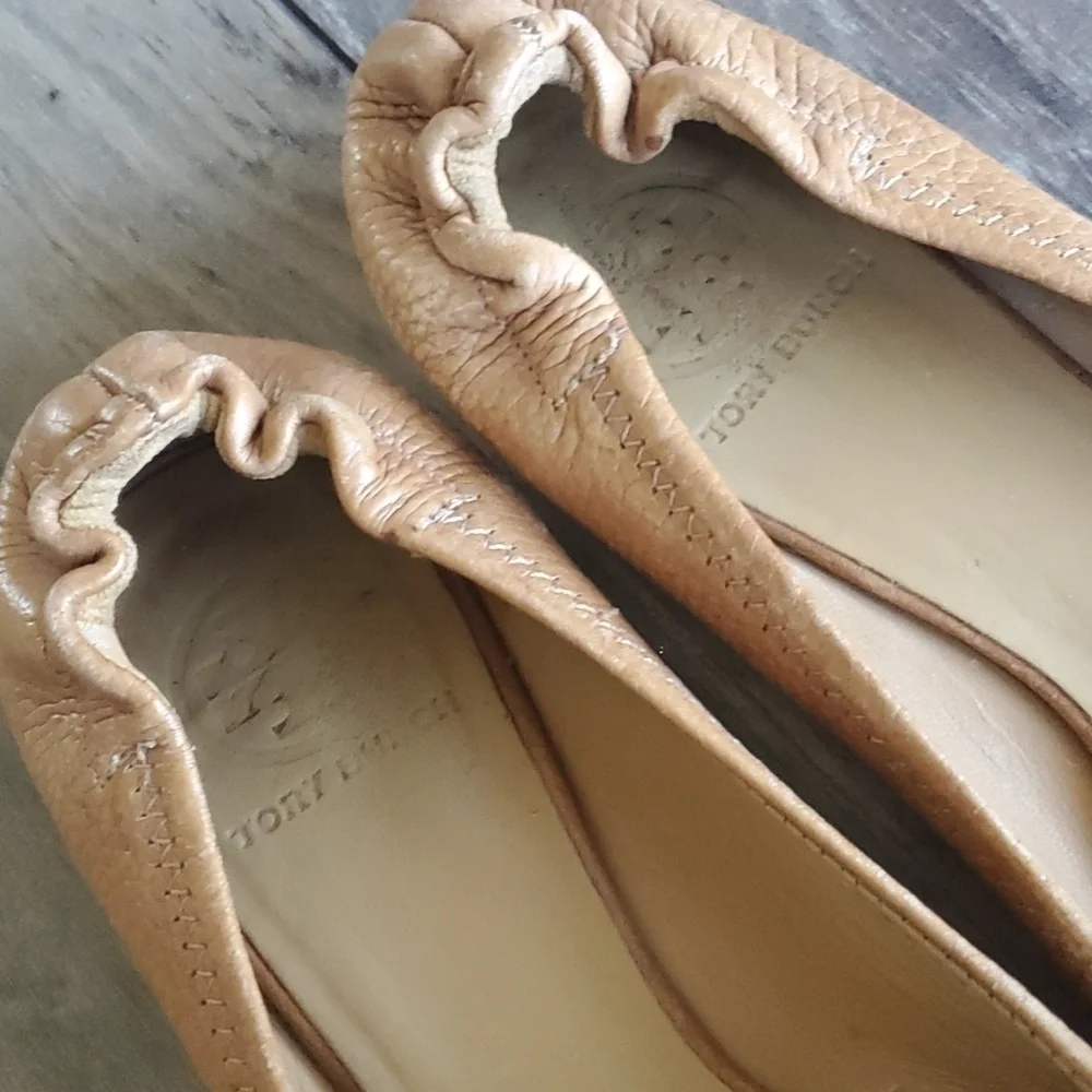Tory Burch Womens Reva Logo Ballet classic Flats shoes sz 7M